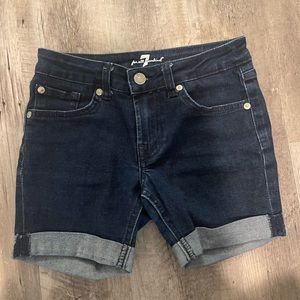 7 for All Mankind Girls Jean Shorts sz 10 Like New